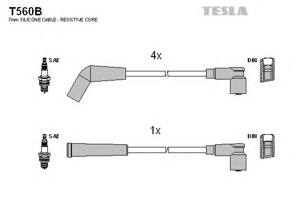 T560B TESLA Ignition Cable Kit
