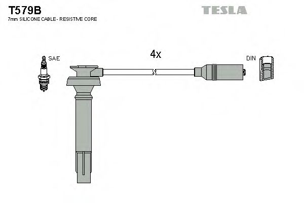 T579B TESLA Ignition Cable Kit