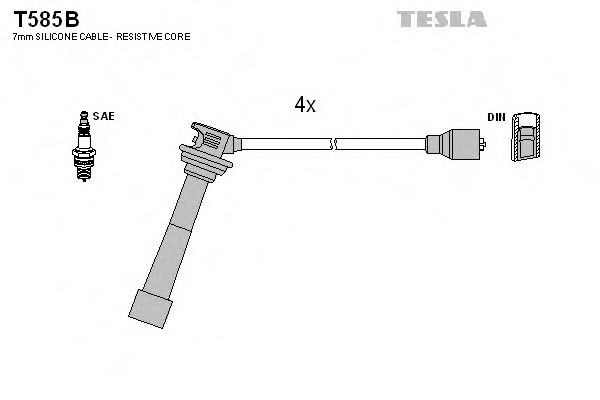 T585B TESLA Ignition Cable Kit