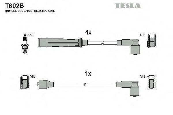 T602B TESLA Ignition Cable Kit