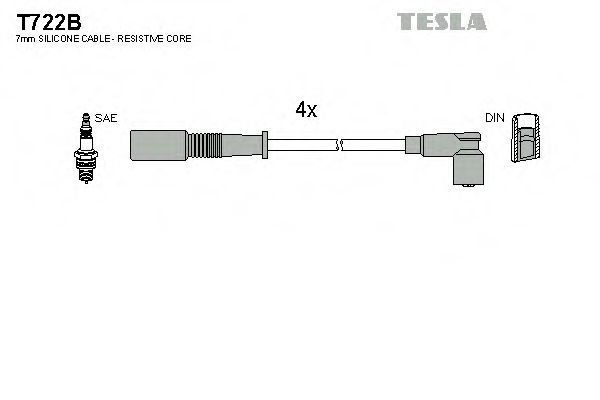 T722B TESLA Ignition Cable Kit