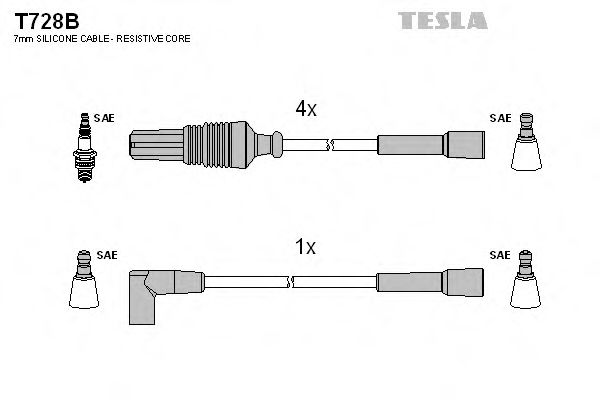 T728B TESLA Ignition Cable Kit
