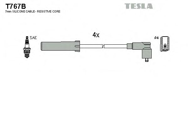 T767B TESLA Ignition Cable Kit