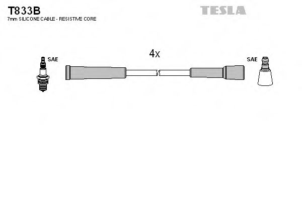 T833B TESLA Ignition Cable Kit