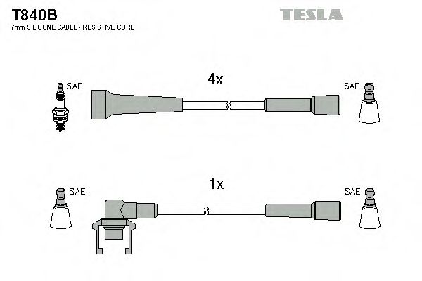 T840B TESLA Ignition Cable Kit
