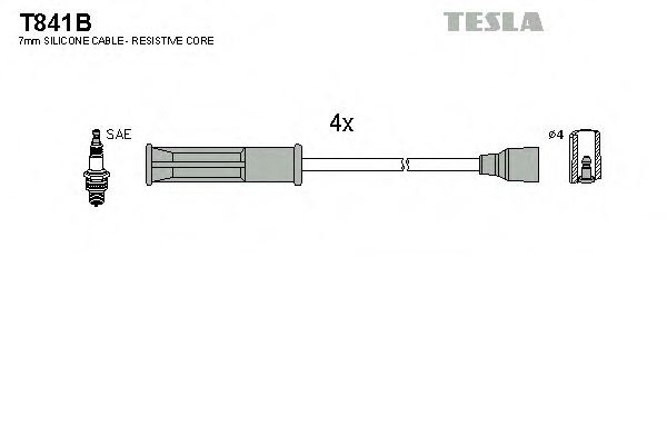 T841B TESLA Ignition Cable Kit