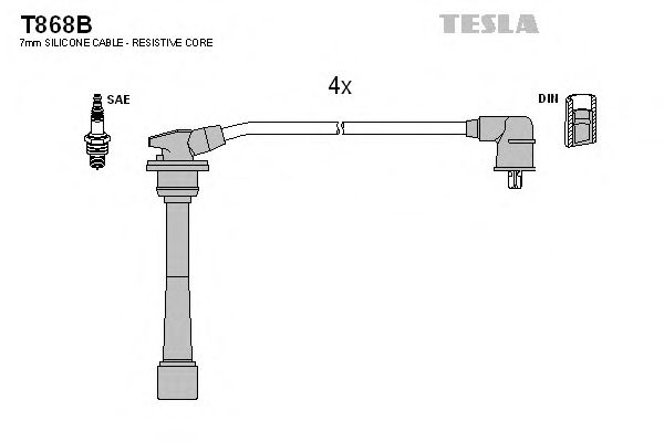 T868B TESLA Ignition Cable Kit