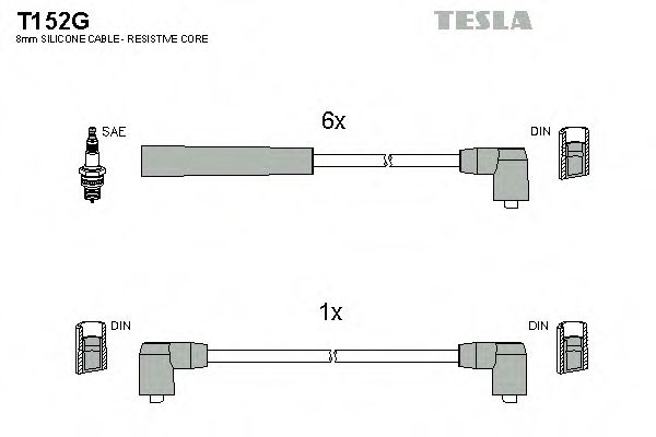 T152G TESLA Ignition Cable Kit