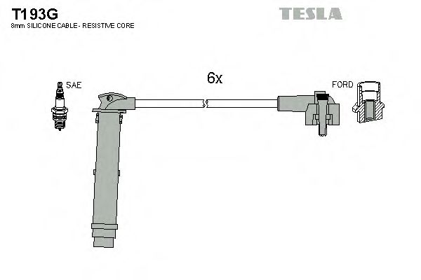 T193G TESLA Ignition Cable Kit