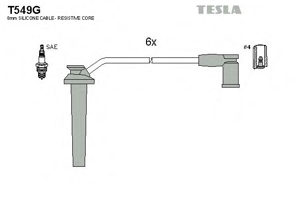 T549G TESLA Ignition Cable Kit