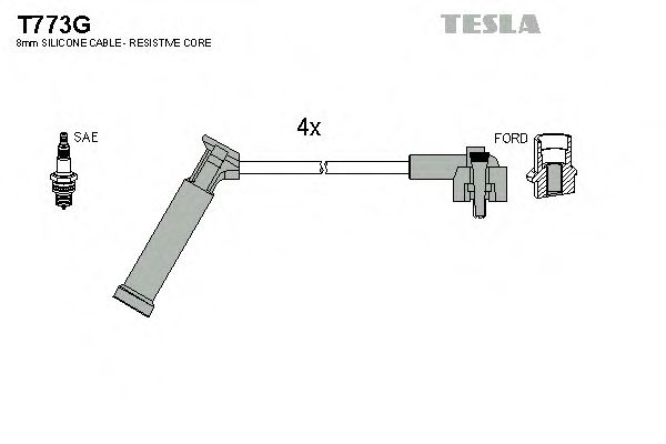 T773G TESLA Ignition Cable Kit