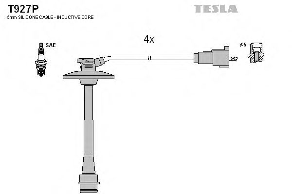 T927P TESLA Ignition Cable Kit