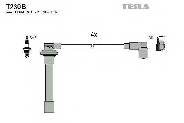 T230B TESLA Ignition Cable Kit