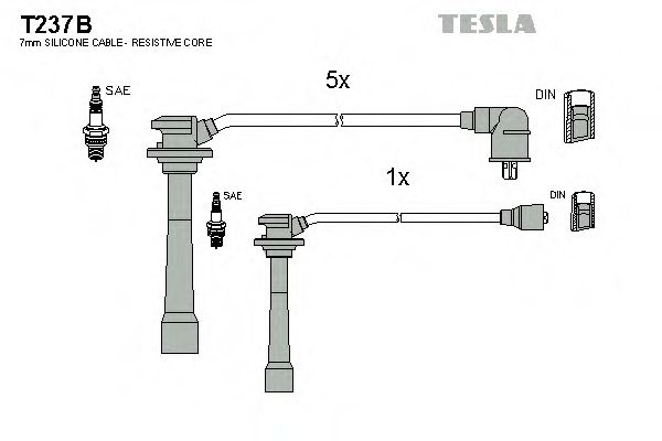 T237B TESLA Ignition Cable Kit