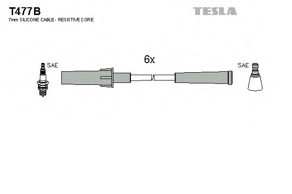 T477B TESLA Ignition Cable Kit