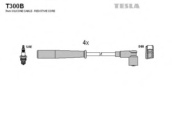 T300B TESLA Ignition Cable Kit
