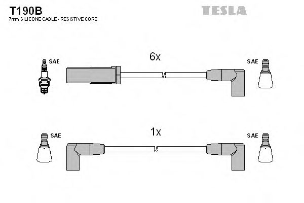 T190B TESLA Ignition Cable Kit
