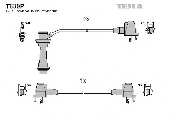 T639P TESLA Ignition Cable Kit