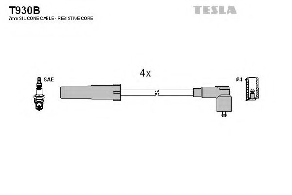 T930B TESLA Ignition Cable Kit