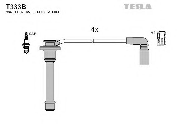 T333B TESLA Ignition Cable Kit