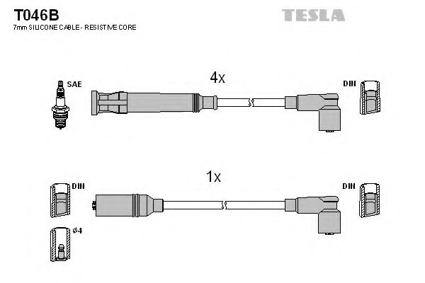 T046B TESLA Ignition Cable Kit