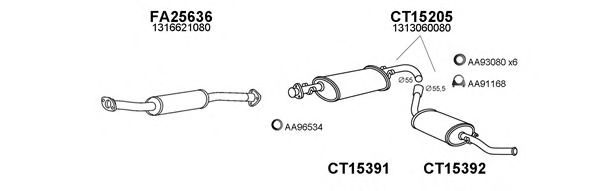 250453 VENEPORTE Exhaust System Pipe Connector, exhaust system
