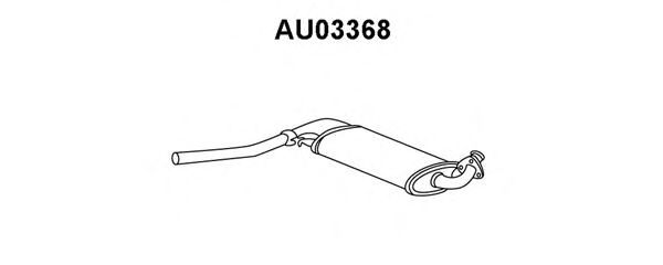 AU03368 VENEPORTE Exhaust System Middle Silencer