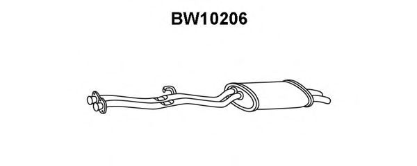 BW10206 VENEPORTE Система выпуска ОГ Глушитель выхлопных газов конечный