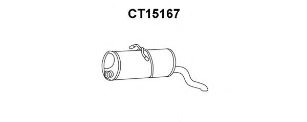 CT15167 VENEPORTE Exhaust System End Silencer