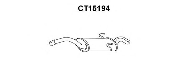 CT15194 VENEPORTE Exhaust System End Silencer