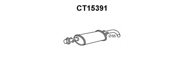 CT15391 VENEPORTE Exhaust System End Silencer