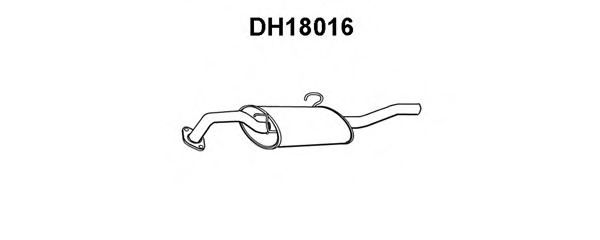 DH18016 VENEPORTE Система выпуска ОГ Глушитель выхлопных газов конечный