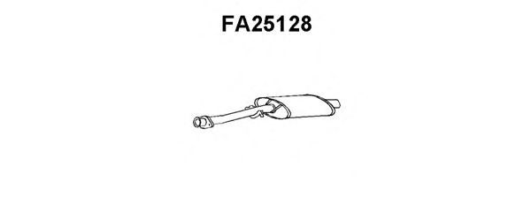 FA25128 VENEPORTE Exhaust System Front Silencer