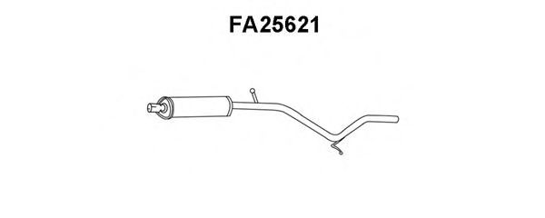 FA25621 VENEPORTE Exhaust System Front Silencer