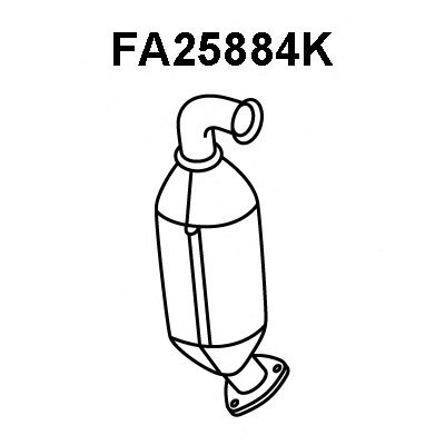 FA25884K VENEPORTE Exhaust System Catalytic Converter