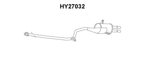 HY27032 VENEPORTE Exhaust System End Silencer