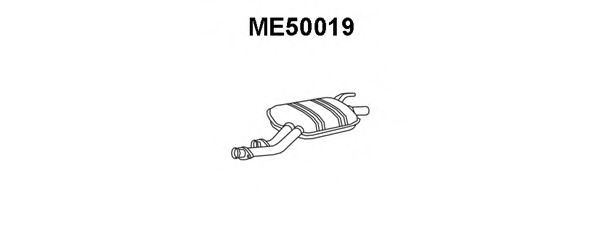ME50019 VENEPORTE Exhaust System Middle Silencer