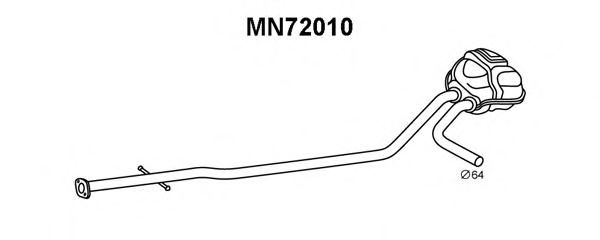 MN72010 VENEPORTE Система выпуска ОГ Средний глушитель выхлопных газов