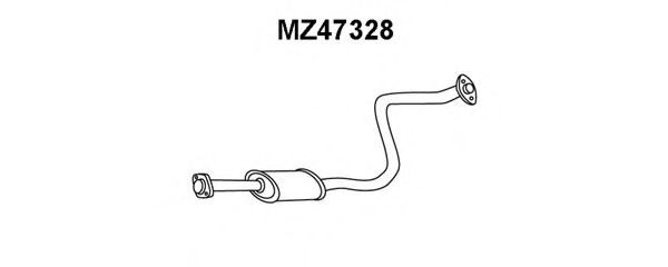 MZ47328 VENEPORTE Система выпуска ОГ Средний глушитель выхлопных газов