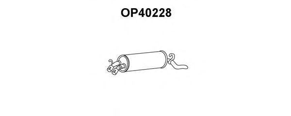 OP40228 VENEPORTE Система выпуска ОГ Глушитель выхлопных газов конечный