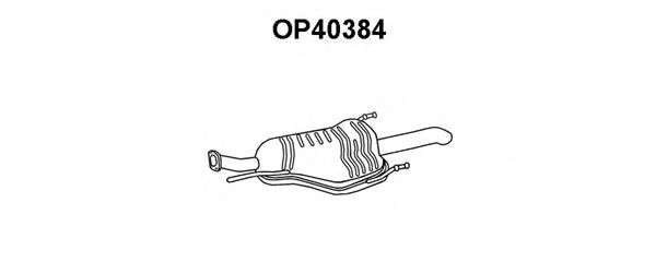 OP40384 VENEPORTE Система выпуска ОГ Глушитель выхлопных газов конечный