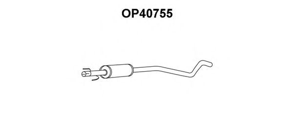 OP40755 VENEPORTE Exhaust System Middle Silencer