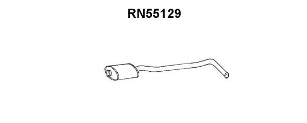 RN55129 VENEPORTE Exhaust System Middle Silencer