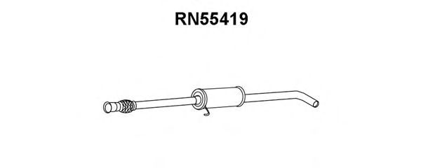 RN55419 VENEPORTE Exhaust System Middle Silencer