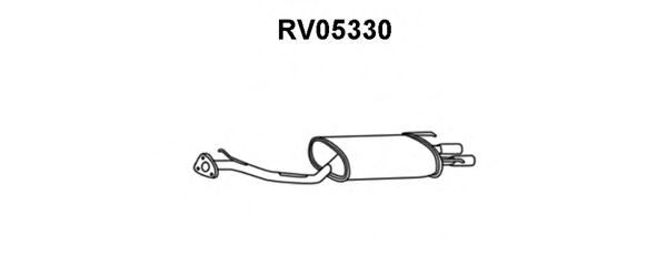 RV05330 VENEPORTE Система выпуска ОГ Глушитель выхлопных газов конечный