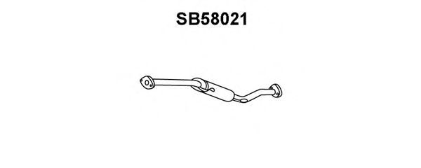 SB58021 VENEPORTE Exhaust System Middle Silencer