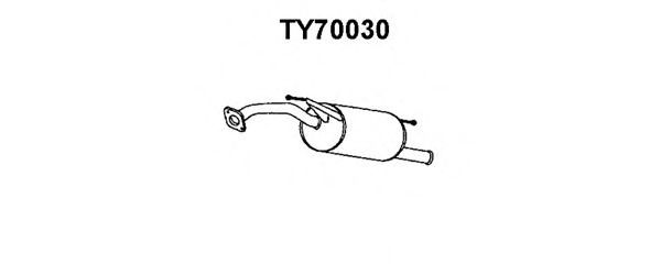 TY70030 VENEPORTE Exhaust System End Silencer