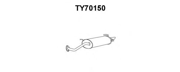 TY70150 VENEPORTE Система выпуска ОГ Глушитель выхлопных газов конечный