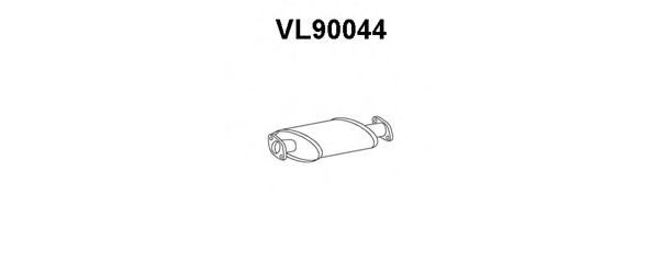 VL90044 VENEPORTE Exhaust System Front Silencer