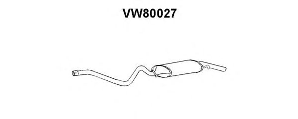 VW80027 VENEPORTE Система выпуска ОГ Глушитель выхлопных газов конечный